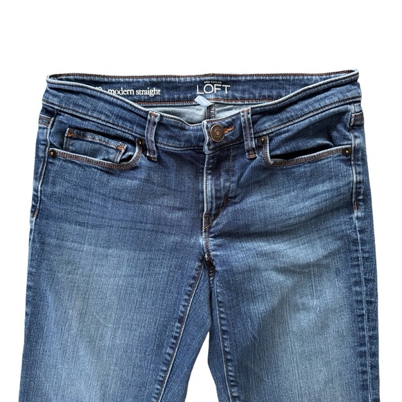 LOFT Ann Taylor jeans women’s 26 Modern Straight size 2 S525 - Picture 2 of 10